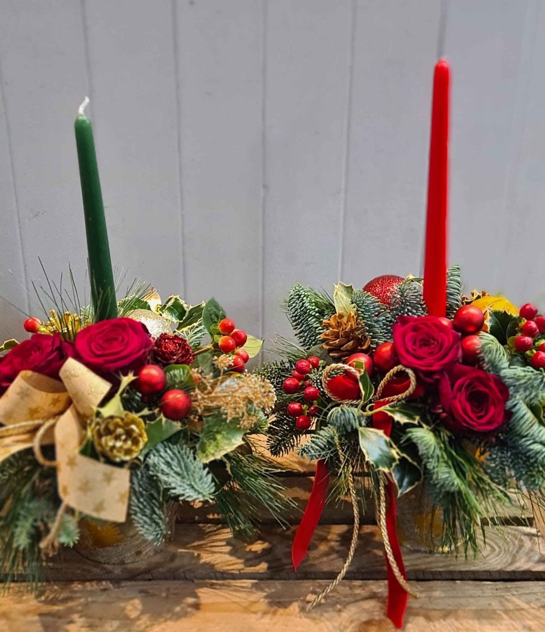 Xmas Centrepiece Roses